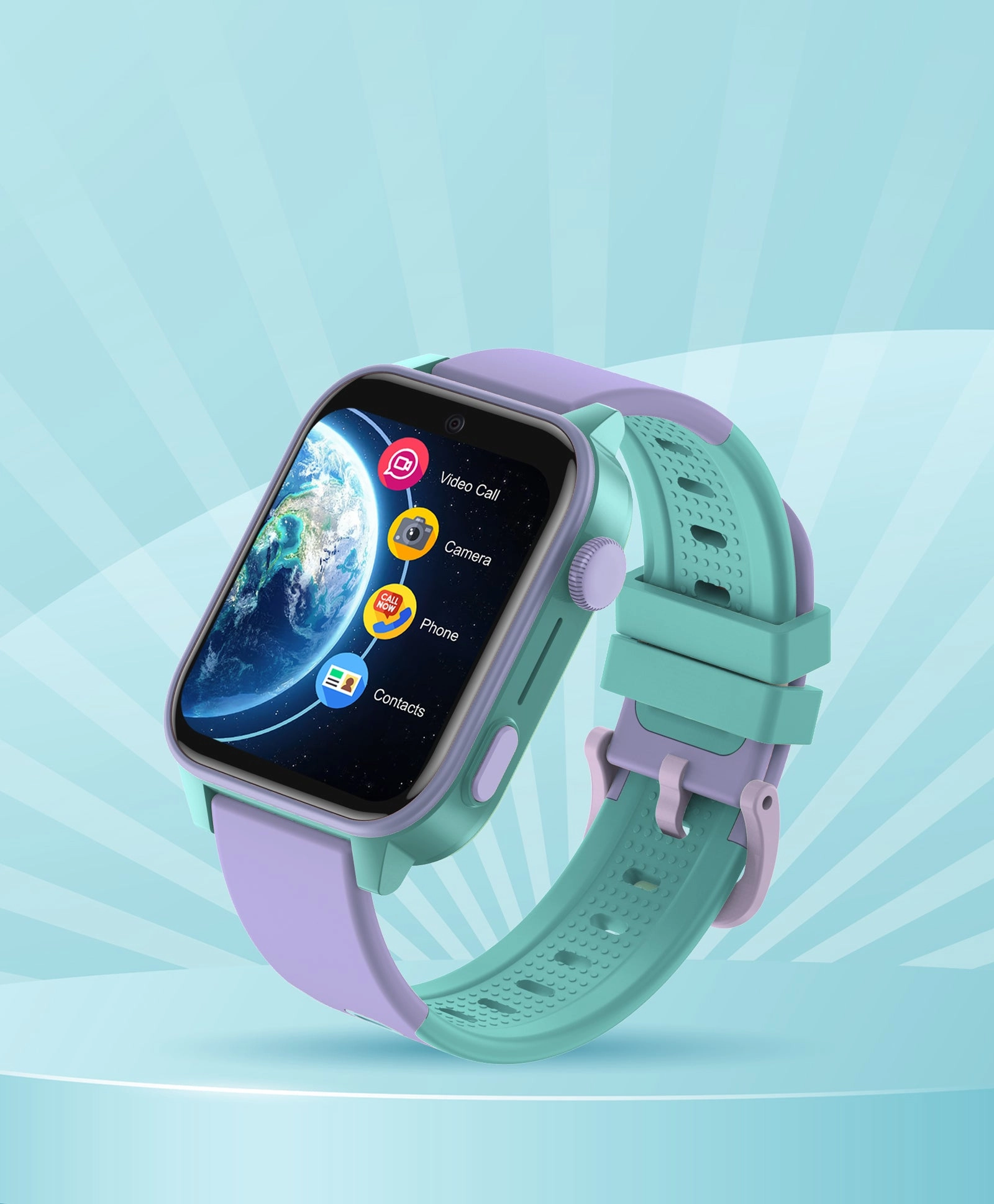 Spiky GNOME 4g Video & Voice Calling Smartwatch with - Pink