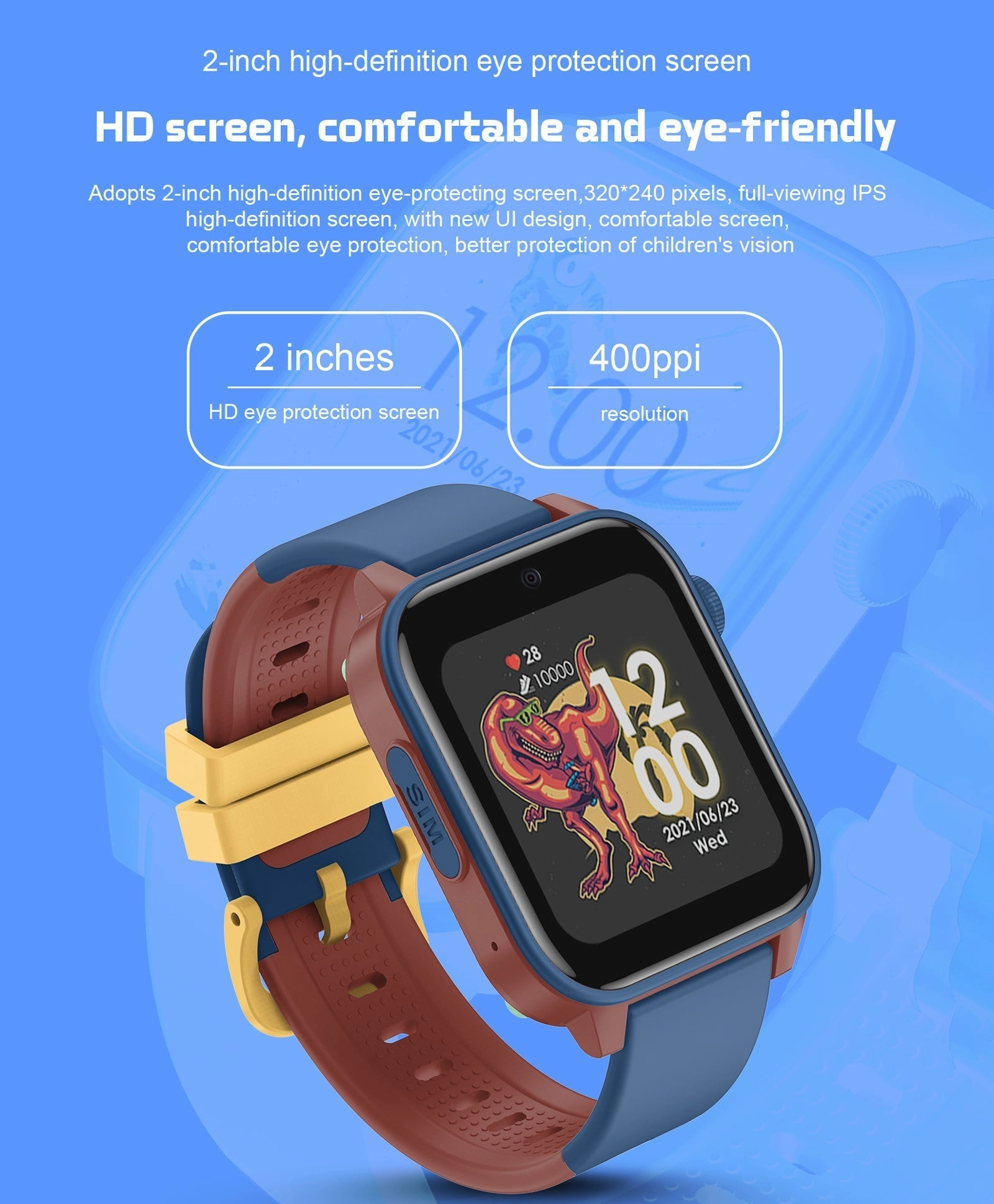 Spiky GNOME 4g Video & Voice Calling Smartwatch with - Pink