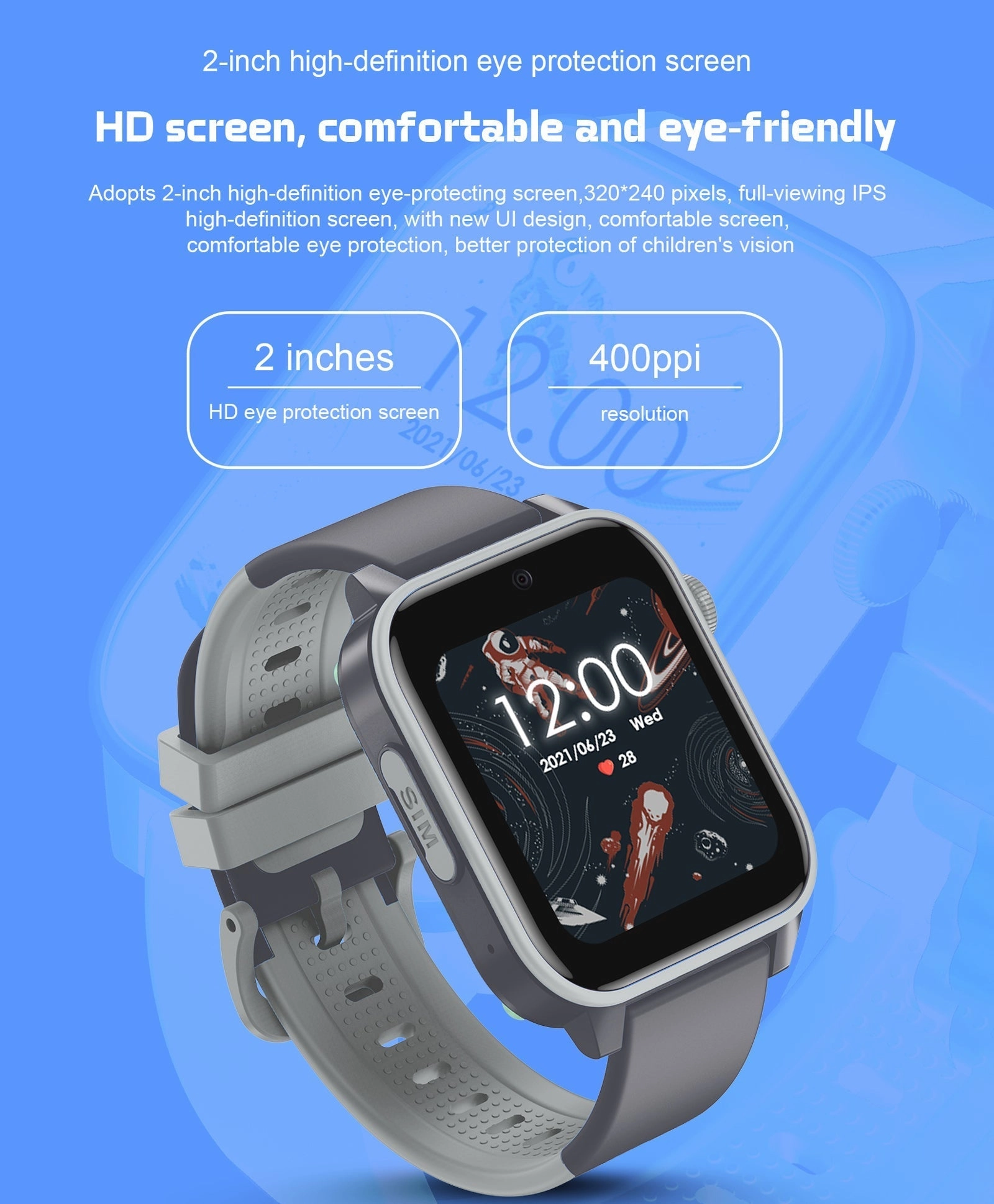 Spiky GNOME 4g Video & Voice Calling Smartwatch with - Pink