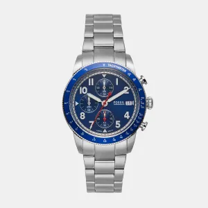 Sport Tourer Men Quartz Blue Dial Chronograph Stainless Steel Watch FS6047