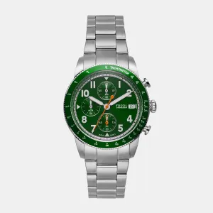 Sport Tourer Men Quartz Green Dial Chronograph Stainless Steel Watch FS6048