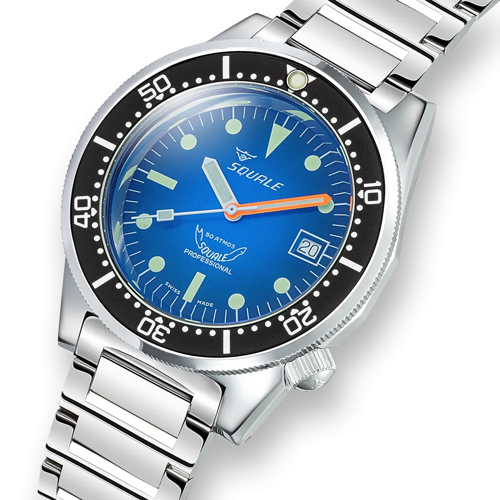 Squale 1521 Blue Ray Bracelet Watch