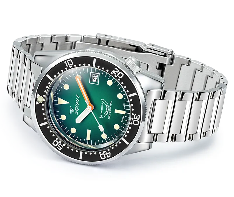 Squale 1521 Green Ray Bracelet Watch