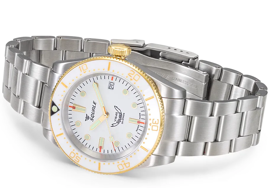 Squale 1545 White Bracelet Watch