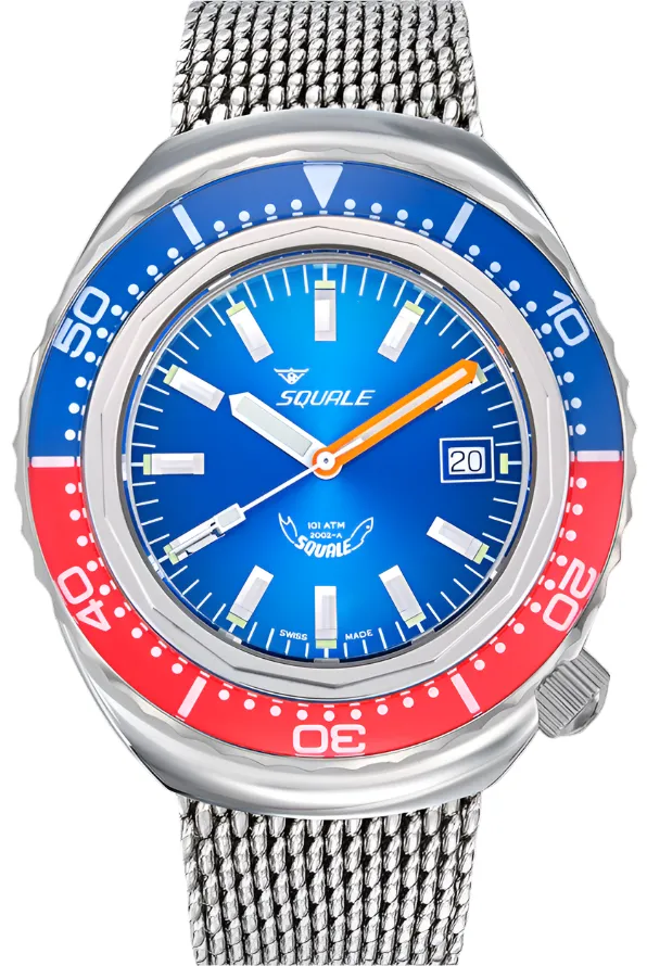 Squale 2002 Blue Red Watch
