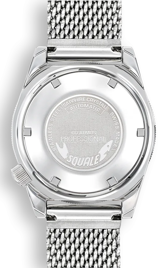 Squale Matic Grey Mesh Watch