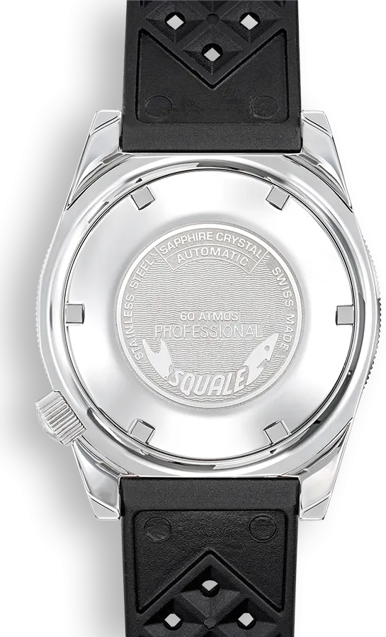 Squale Matic Grey Rubber Watch
