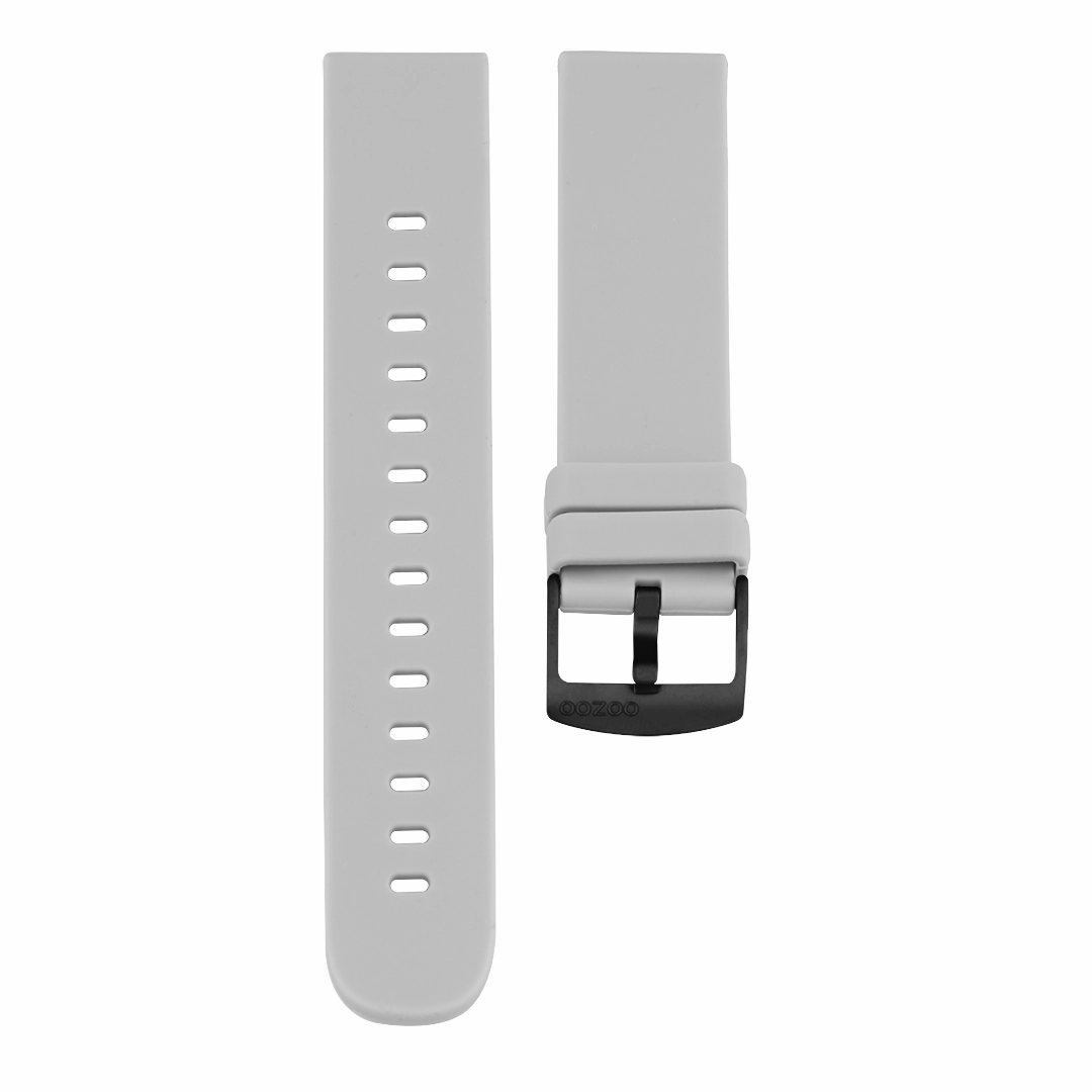 Stone Grey rubber strap