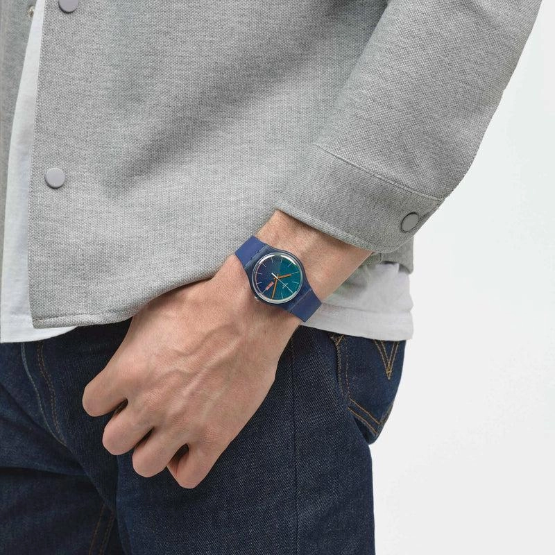 Swatch FADE TO TEAL Watch SO29N708