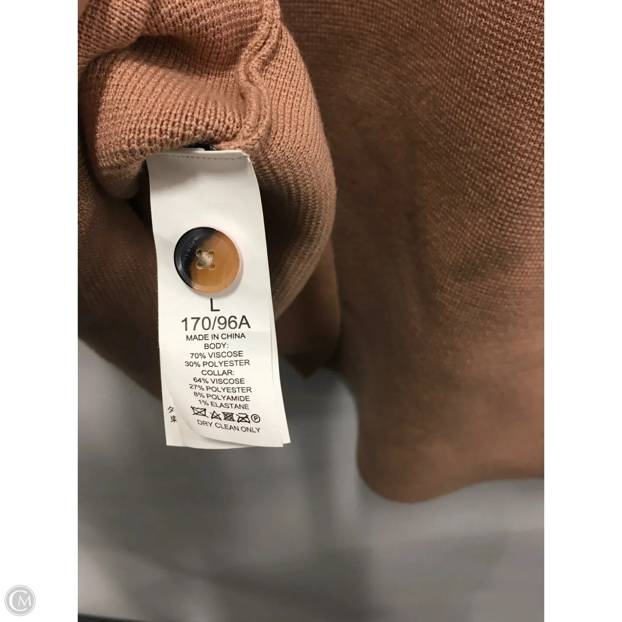 Sweater Cardigan Designer By Kate Spade In Tan, Size: L kate spade