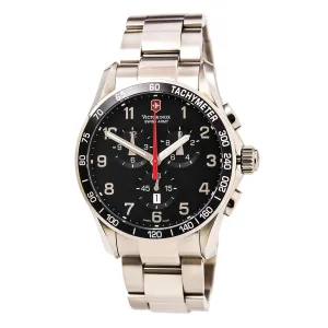 Swiss Army 241261 Men's Chrono Classic XLS Black Dial Stainless Steel Bracelet Watch