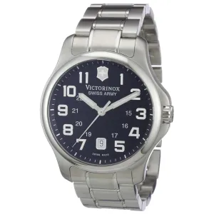 Swiss Army 241358 Men's Officer's Black Dial Stainless Steel Bracelet Swiss Watch