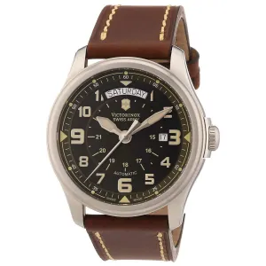 Swiss Army 241396 Men's Infantry Vintage Green Dial Brown Leather Strap Automatic Watch