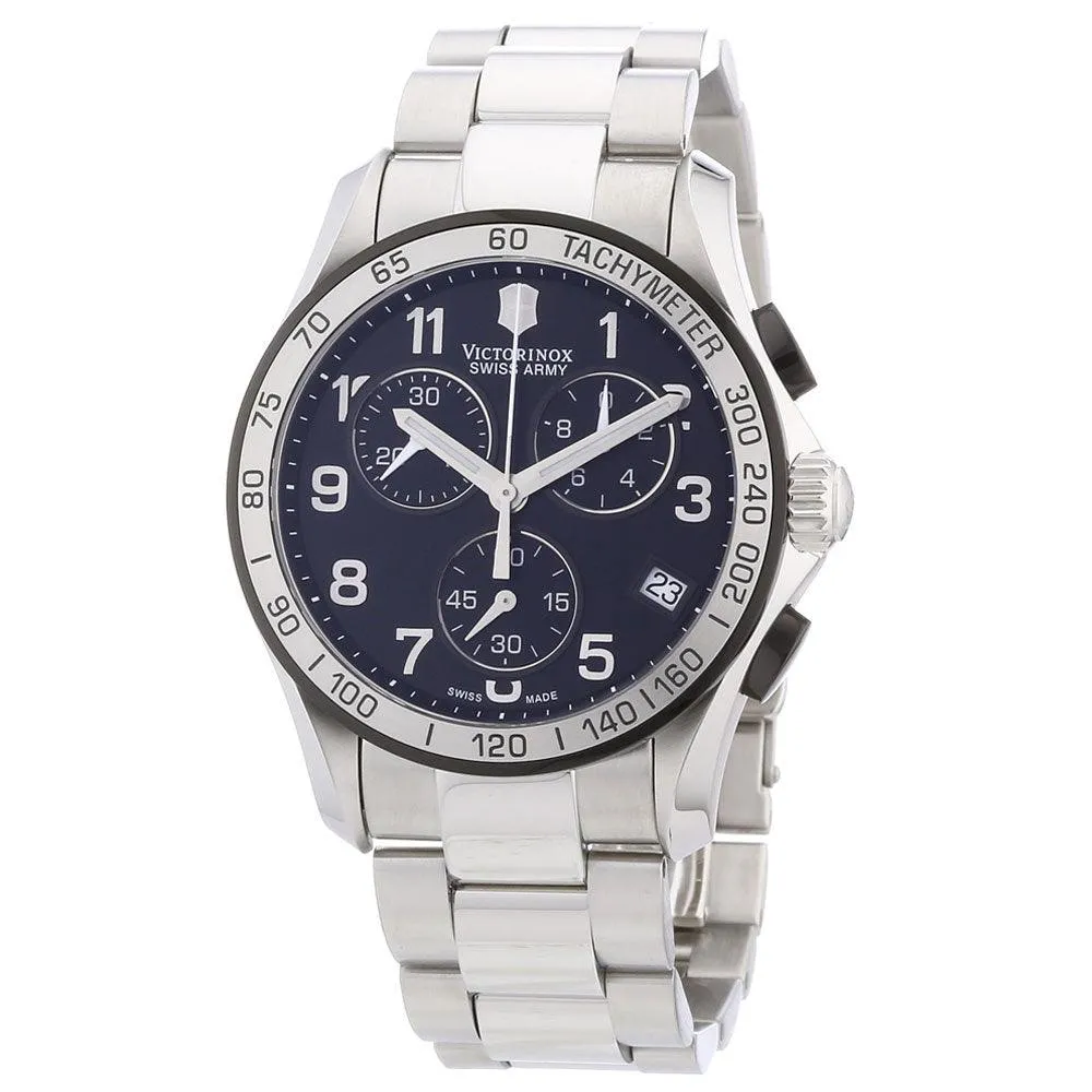 Swiss Army 241403 Men's Chrono Classic Black Dial Stainless Steel Bracelet Watch