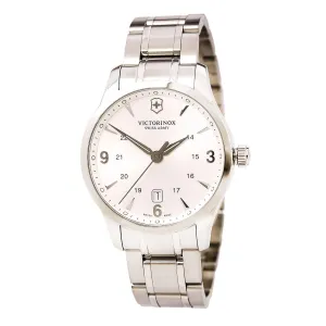 Swiss Army 241476 Men's Alliance Silver Dial Stainless Steel Bracelet Watch