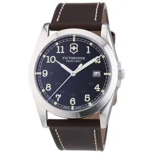 Swiss Army 241563 Men's Infantry Black Dial Brown Leather Strap Watch