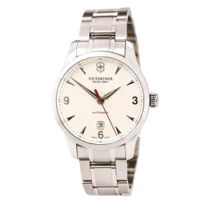 Swiss Army 241667 Men's Alliance Silver Dial Stainless Steel Bracelet Mechanical Automatic Watch