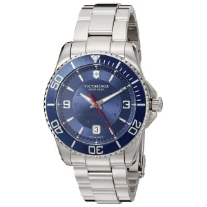 Swiss Army 241706 Men's Maverick Automatic Blue Dial Stainless Steel Bracelet Watch