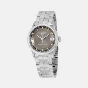 T-Classic Powermatic 80 Women Automatic Brown Dial Analog Stainless Steel Watch T0862071130100