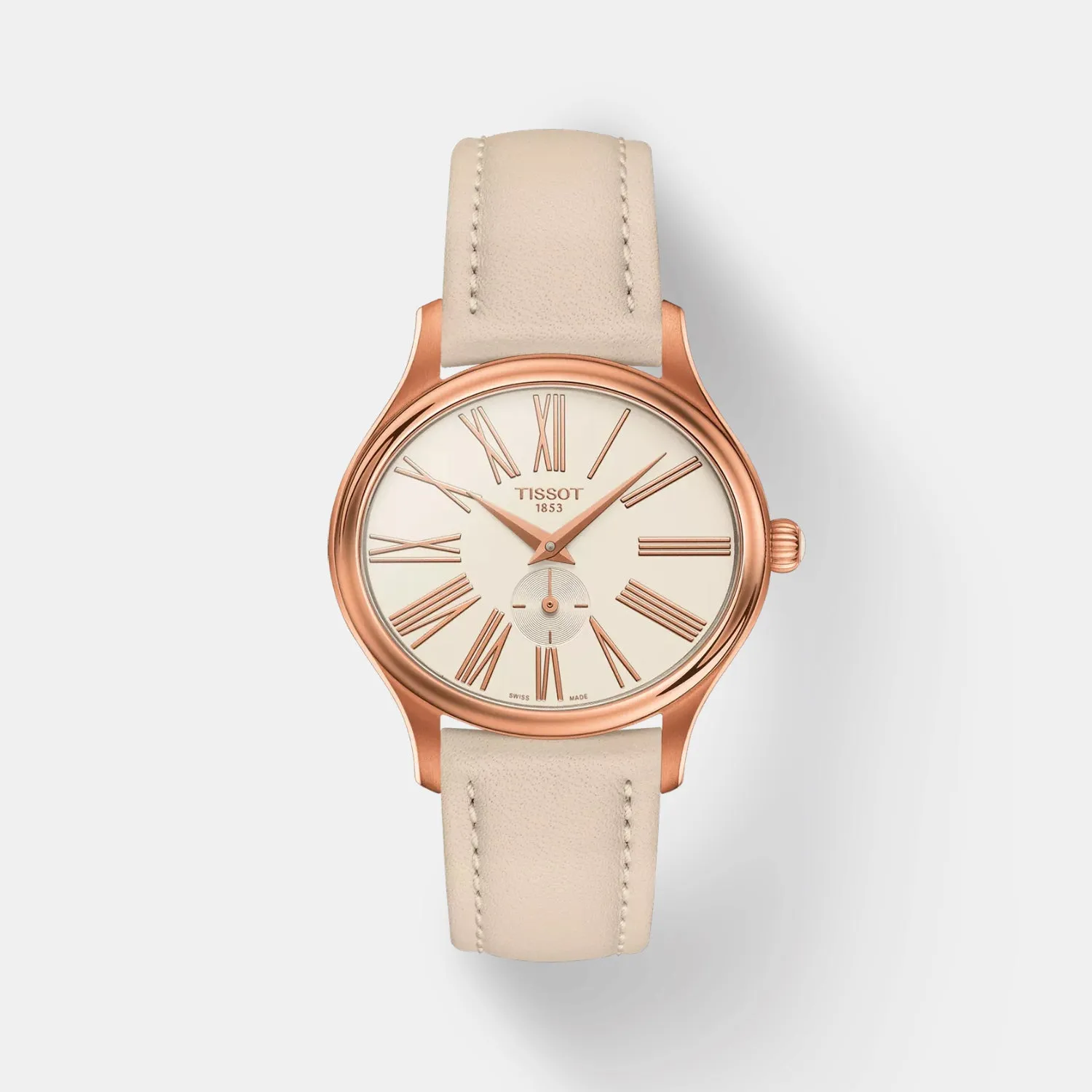 T-Lady Women White Dial Analog Leather Watch T1033103601300