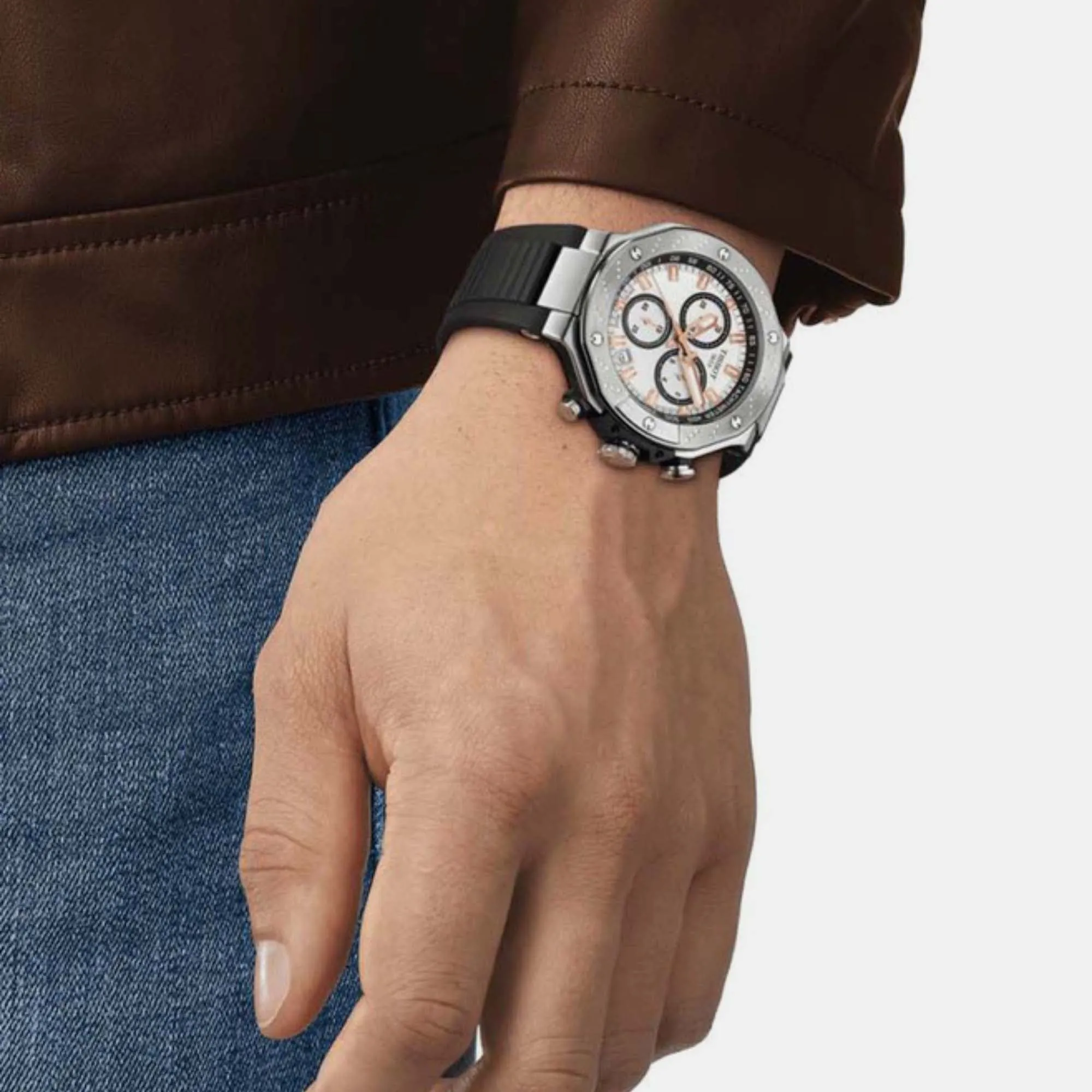 T-Race Men Chronograph Silicone Watch T1414171701100