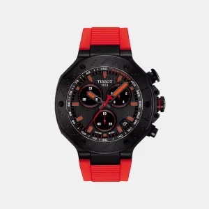 T-Race Men Quartz Dark Grey Dial Chronograph Silicone Watch T1414173706101