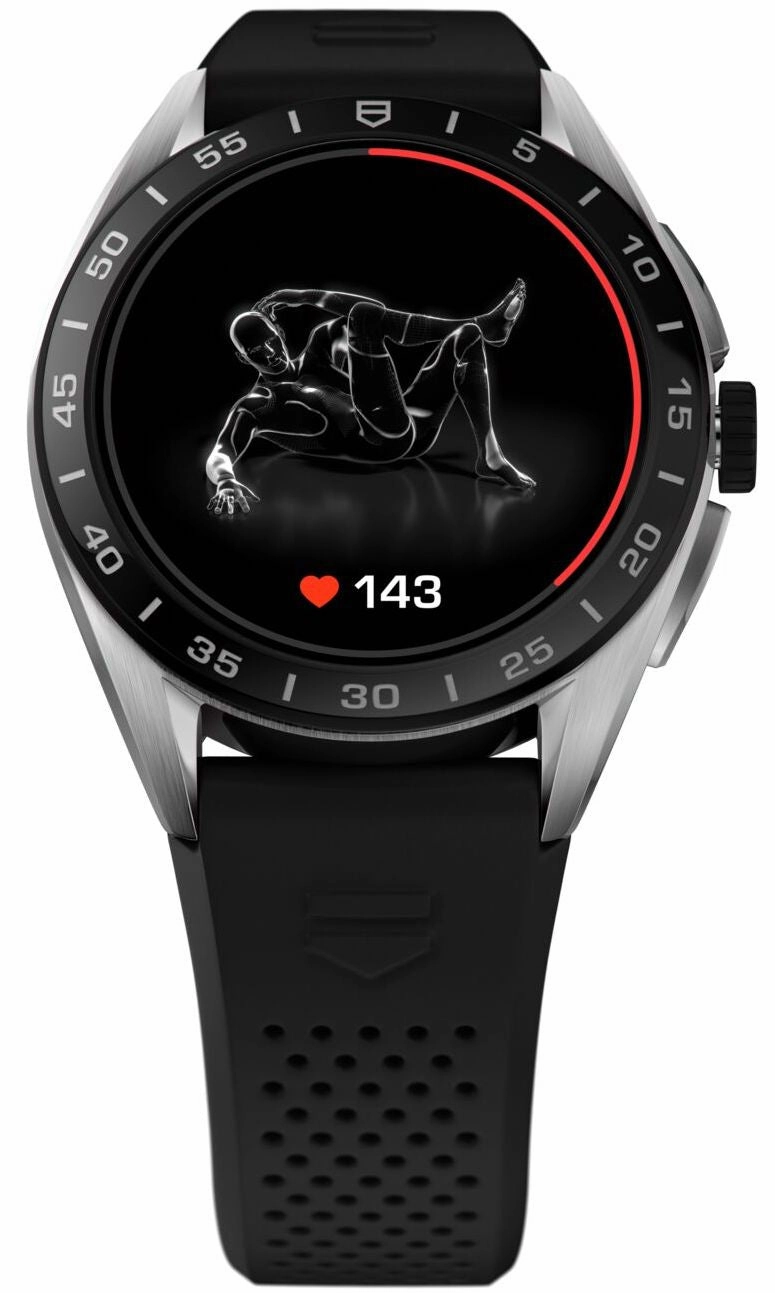 TAG Heuer Connected Calibre E4 Black 45 Rubber