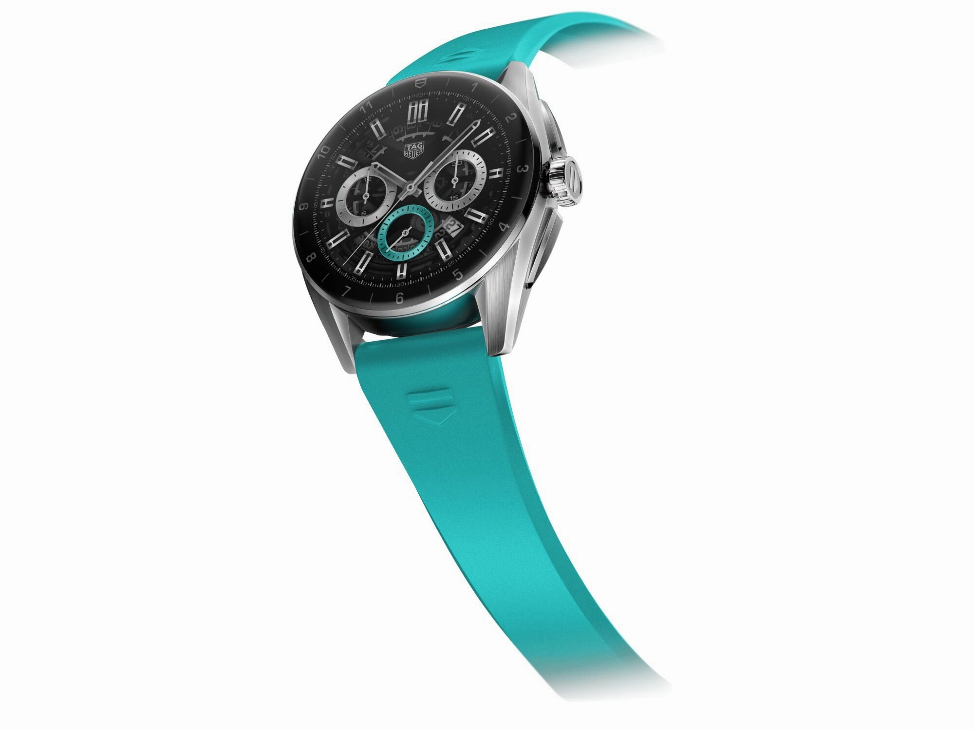 TAG Heuer Watch Connected Calibre E4 42 Light Blue Rubber