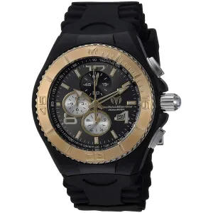 Technomarine Men's Quartz Watch - Cruise JellyFish Black Dial Rubber Strap | TM-115149