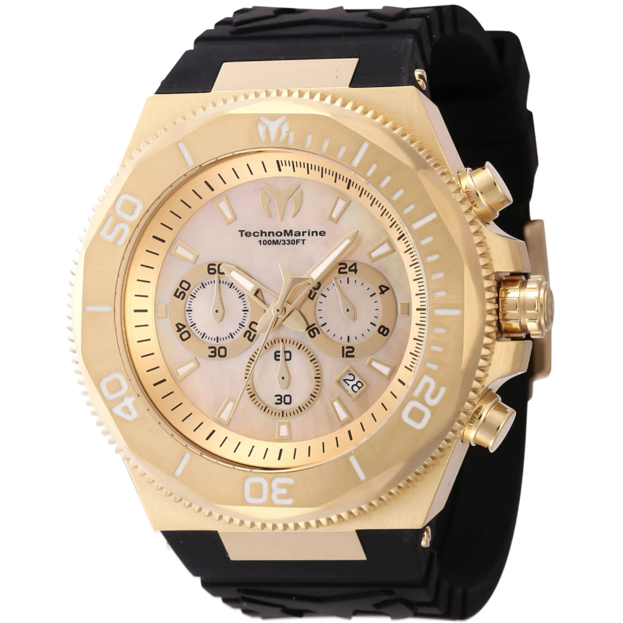 Technomarine Men's Watch - Manta Ocean Chronograph Gold and White Mop Dial | TM-222079