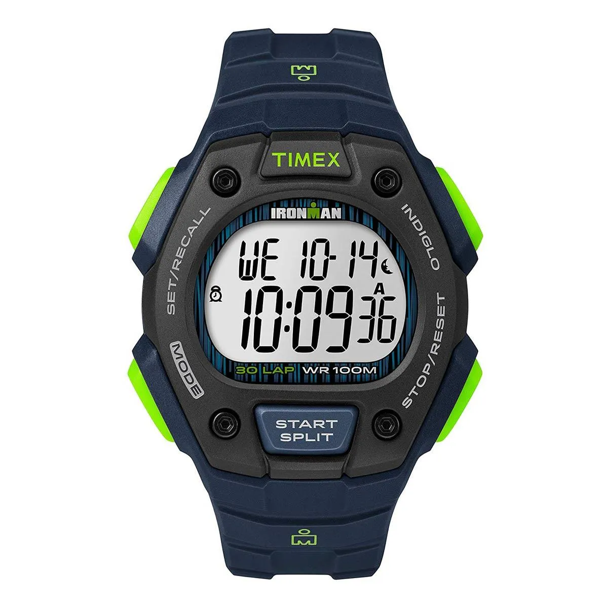Timex Chronograph Watch - Men's Ironman Classic 30 Blue Strap | TW5M11600JV