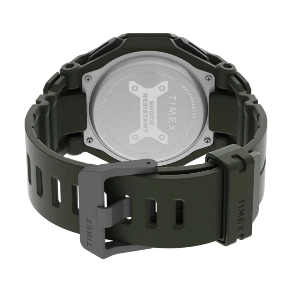 Timex Command Digital-Analogue Green Resin Strap Men Watch TW2V35400
