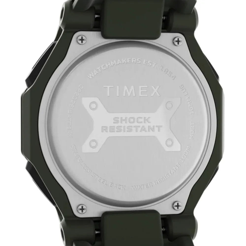 Timex Command Digital-Analogue Green Resin Strap Men Watch TW2V35400