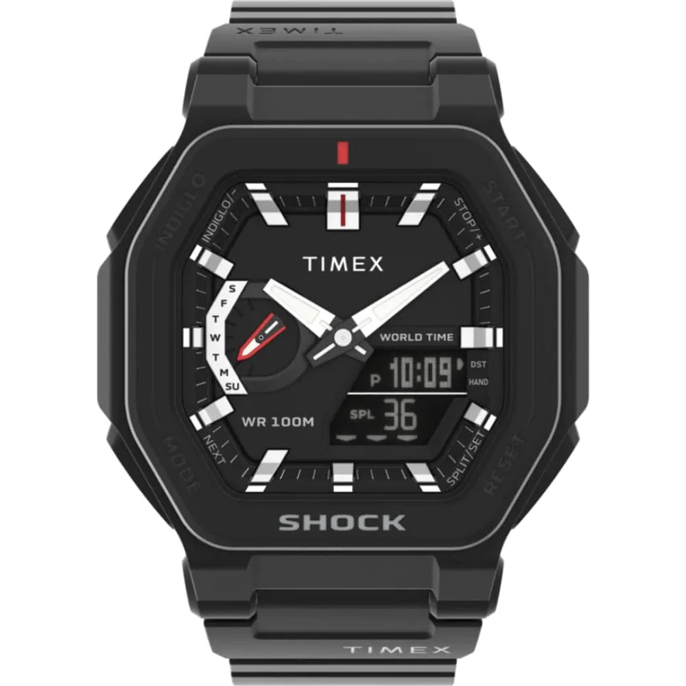 Timex Command Encounter Black Resin Strap Men Watch TW2V35600