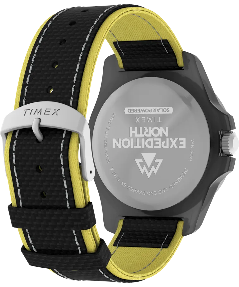 Timex Expedition 46mm Black Dial Fabric Strap Watch TW2V66200