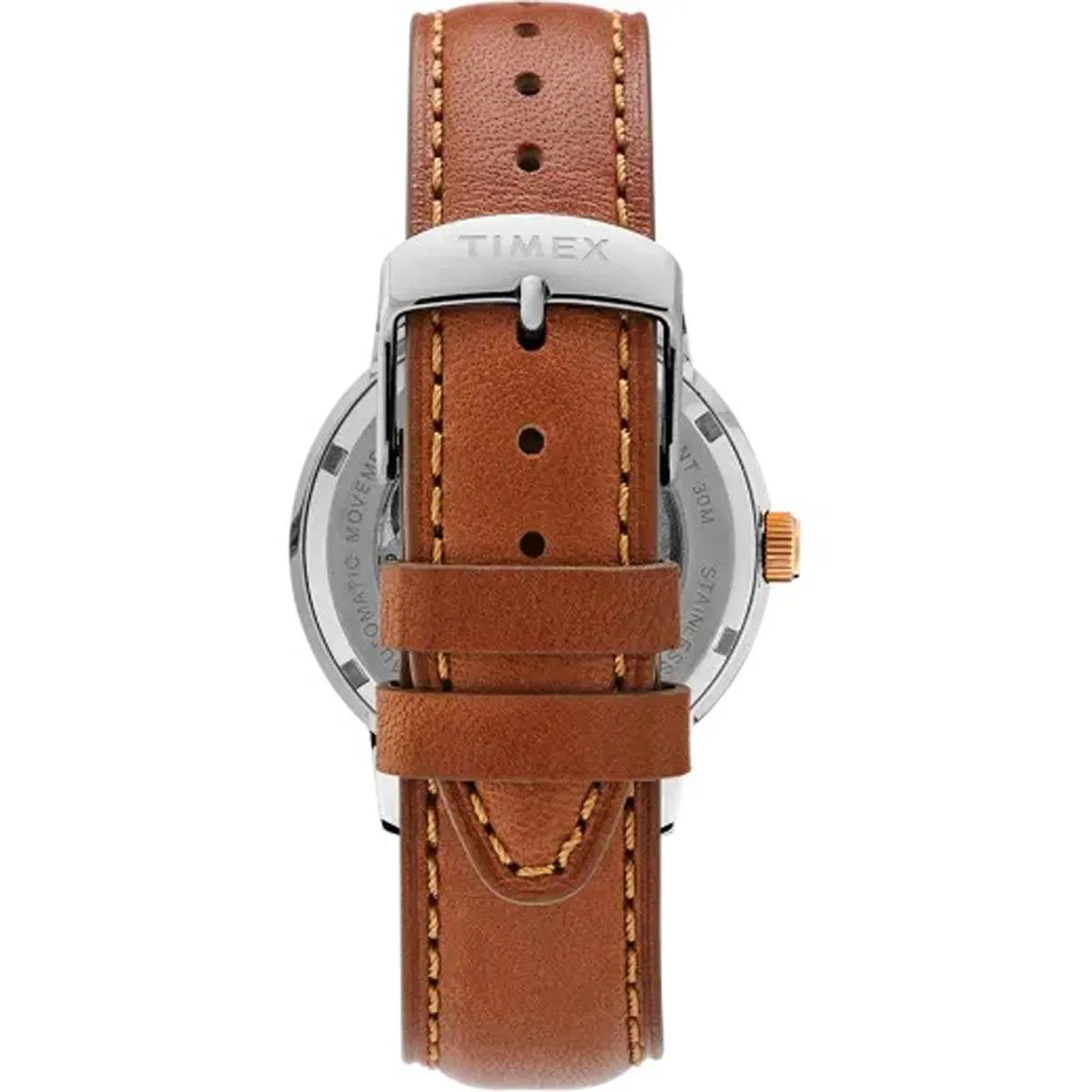 Timex Men's Automatic Watch - Marlin Cream Dial Leather Strap | TW2U11800ZV