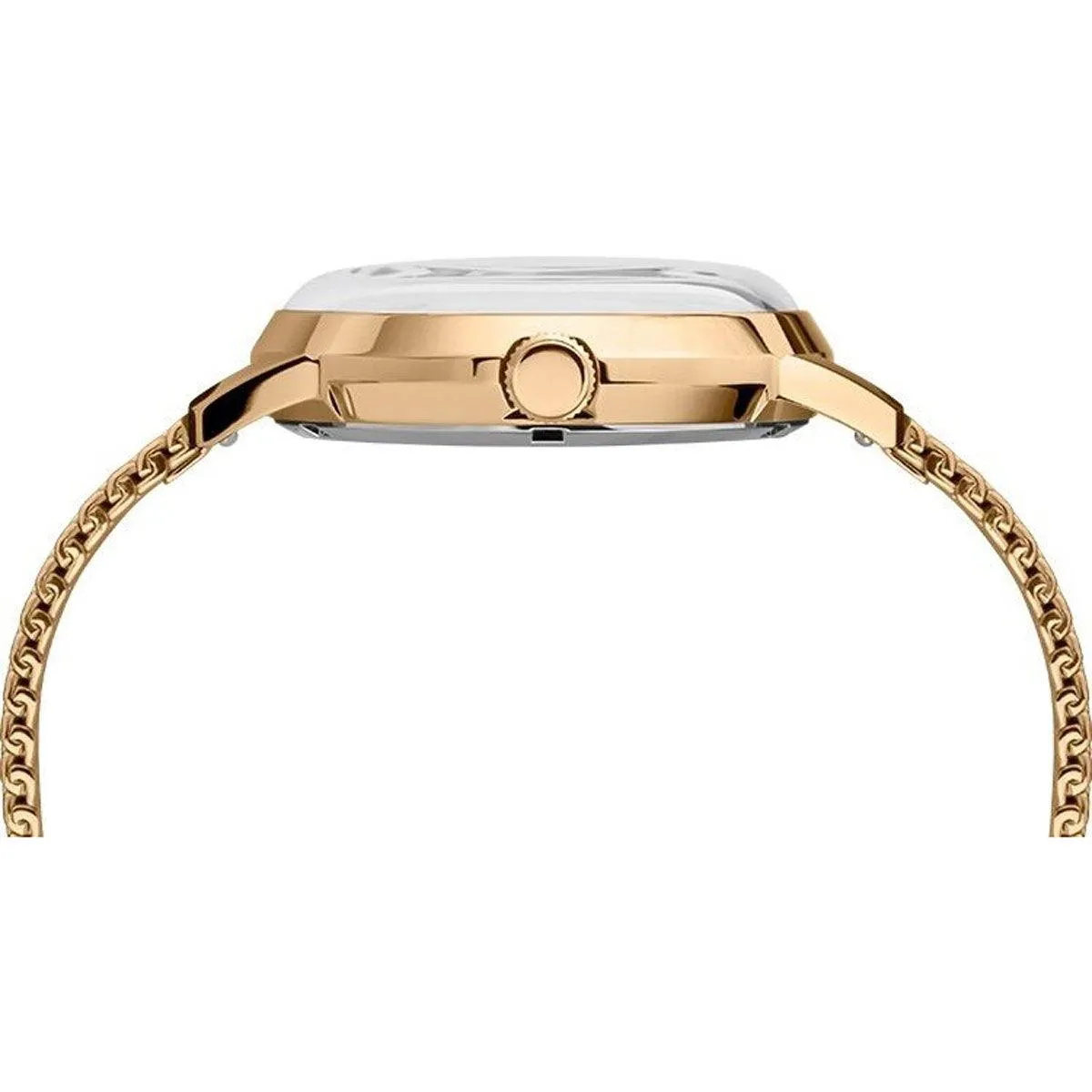 Timex Men's Automatic Watch - Marlin Silver Dial Yellow Gold Bracelet | TW2T34600ZV