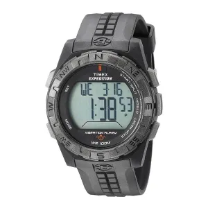 Timex Men's Chronograph Watch - Expedition Digital Grey Dial Resin Strap | T49851JV