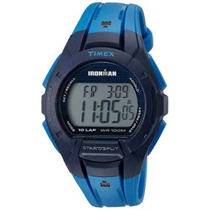 Timex Men's Digital Watch - Ironman Essential Blue Resin Strap | TW5M11400