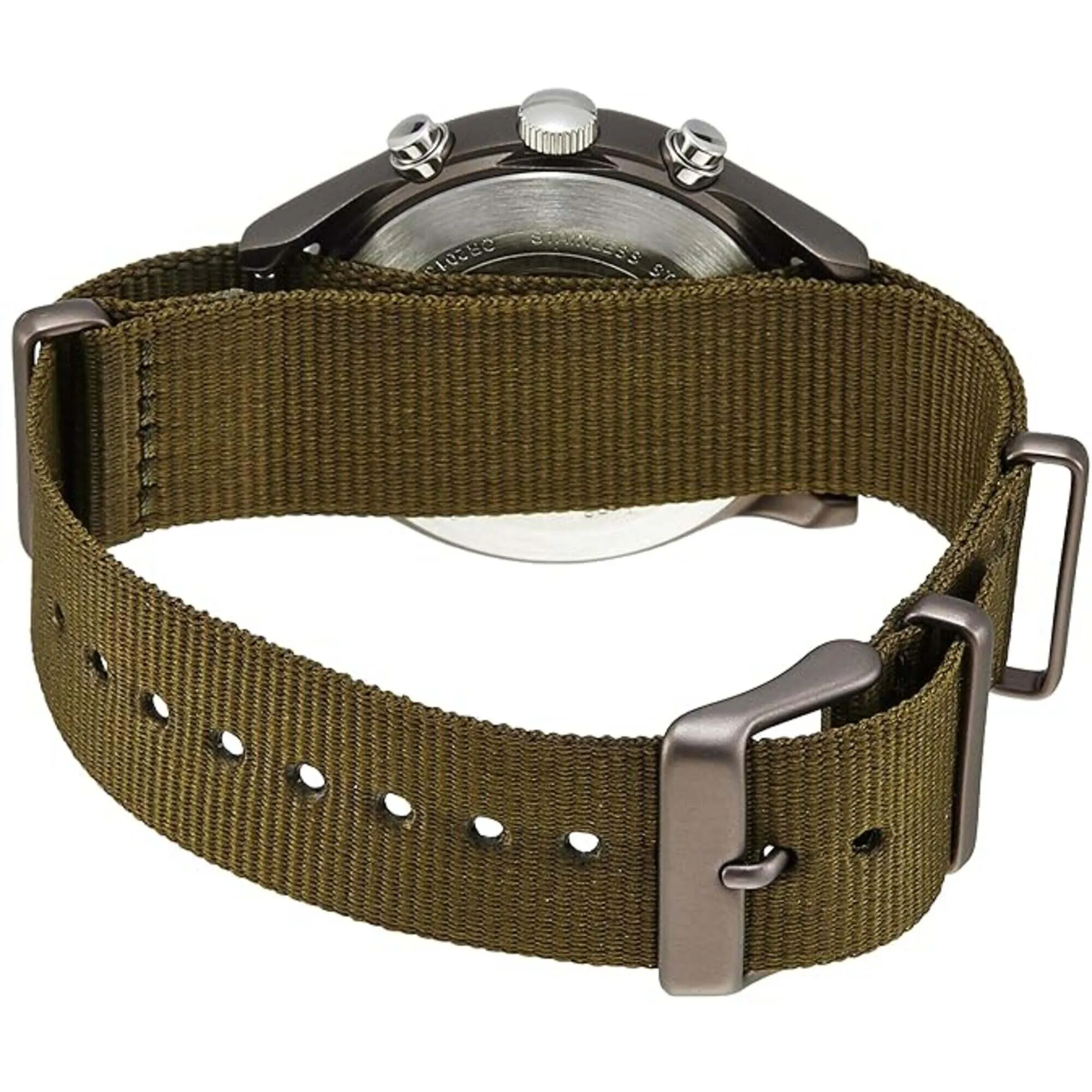 Timex Men's Quartz Watch - MK1 Brown Case White Dial Green Nylon Strap | TW2R67900