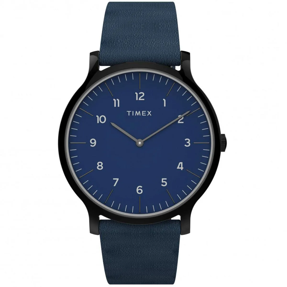 Timex Men's Quartz Watch - Norway Blue Dial Blue Leather Strap | TW2T66200VQ