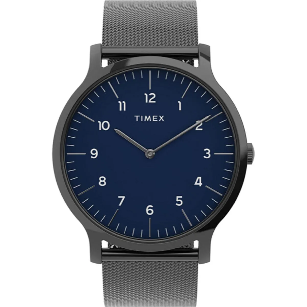 Timex Men's Quartz Watch - Norway Blue Dial Grey Mesh Bracelet | TW2T95200VQ