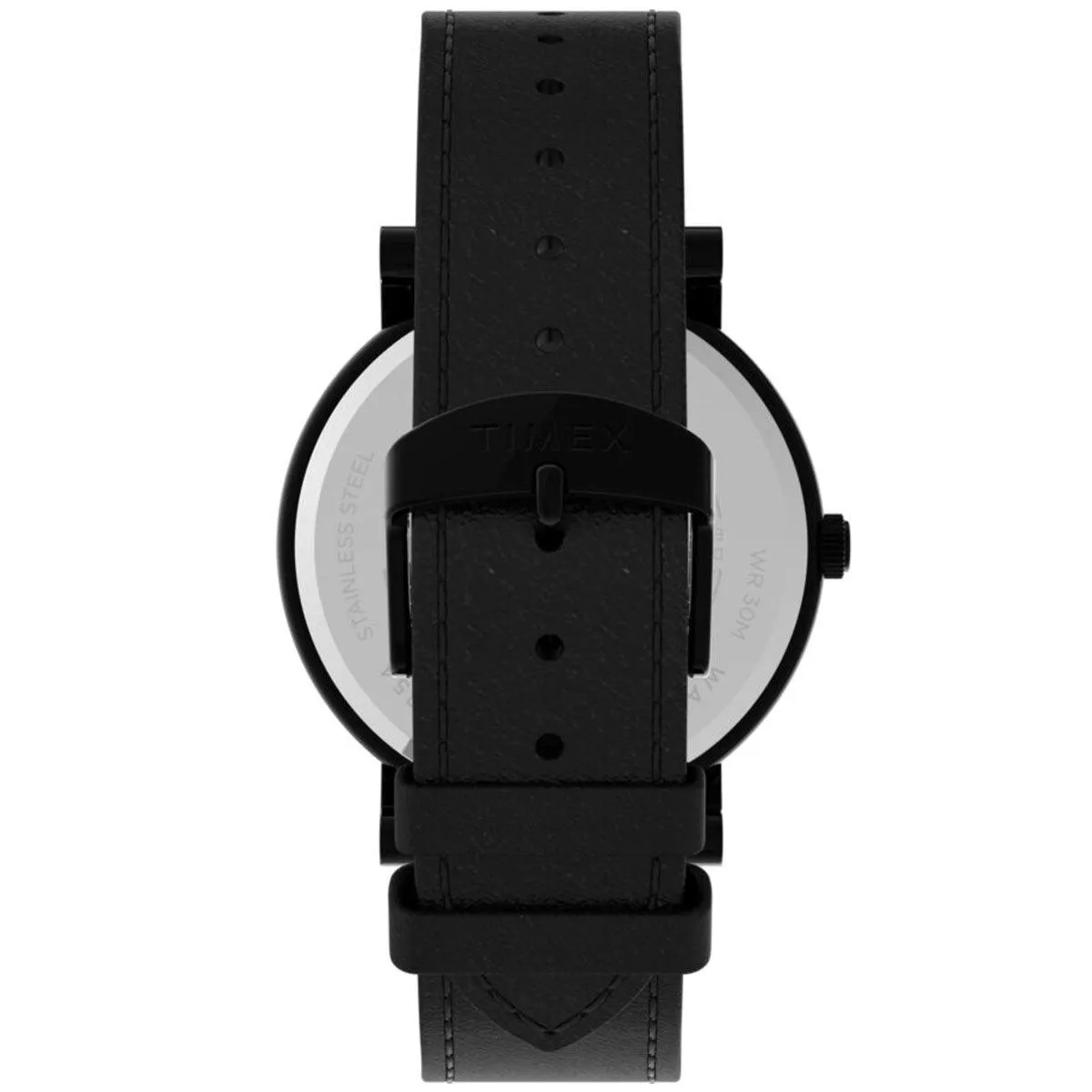 Timex Men's Quartz Watch - Originals Black Dial Leather Strap | TW2U05700VQ