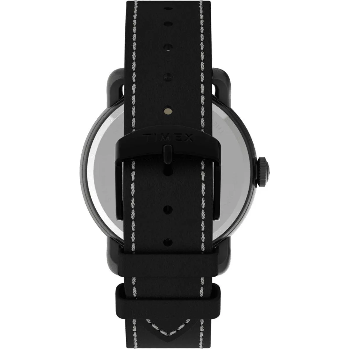 Timex Men's Quartz Watch - Port Black Dial Leather Strap | TW2U01800VQ