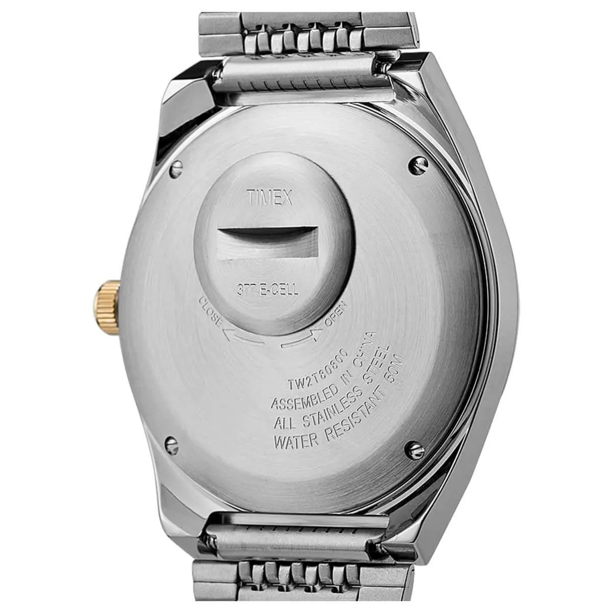 Timex Men's Quartz Watch - Q Reissue Bracelet Blue Falcon Eye Dial | TW2T80800ZV
