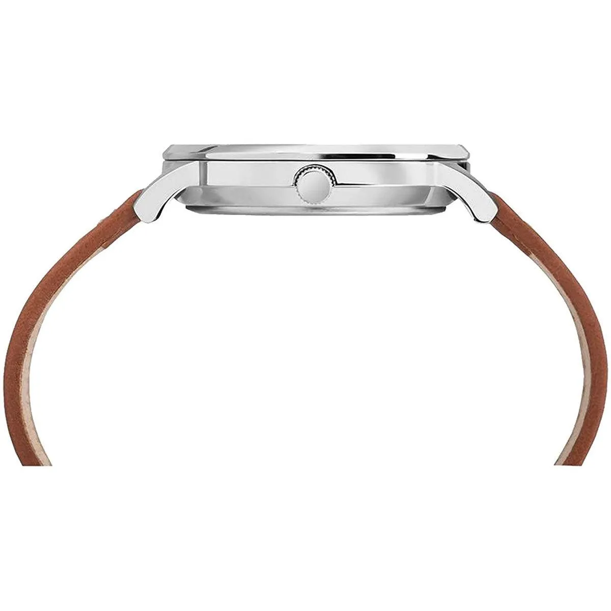 Timex Men's Quartz Watch - Waterbury Cream Dial Brown Leather Strap | TW2R25600VQ