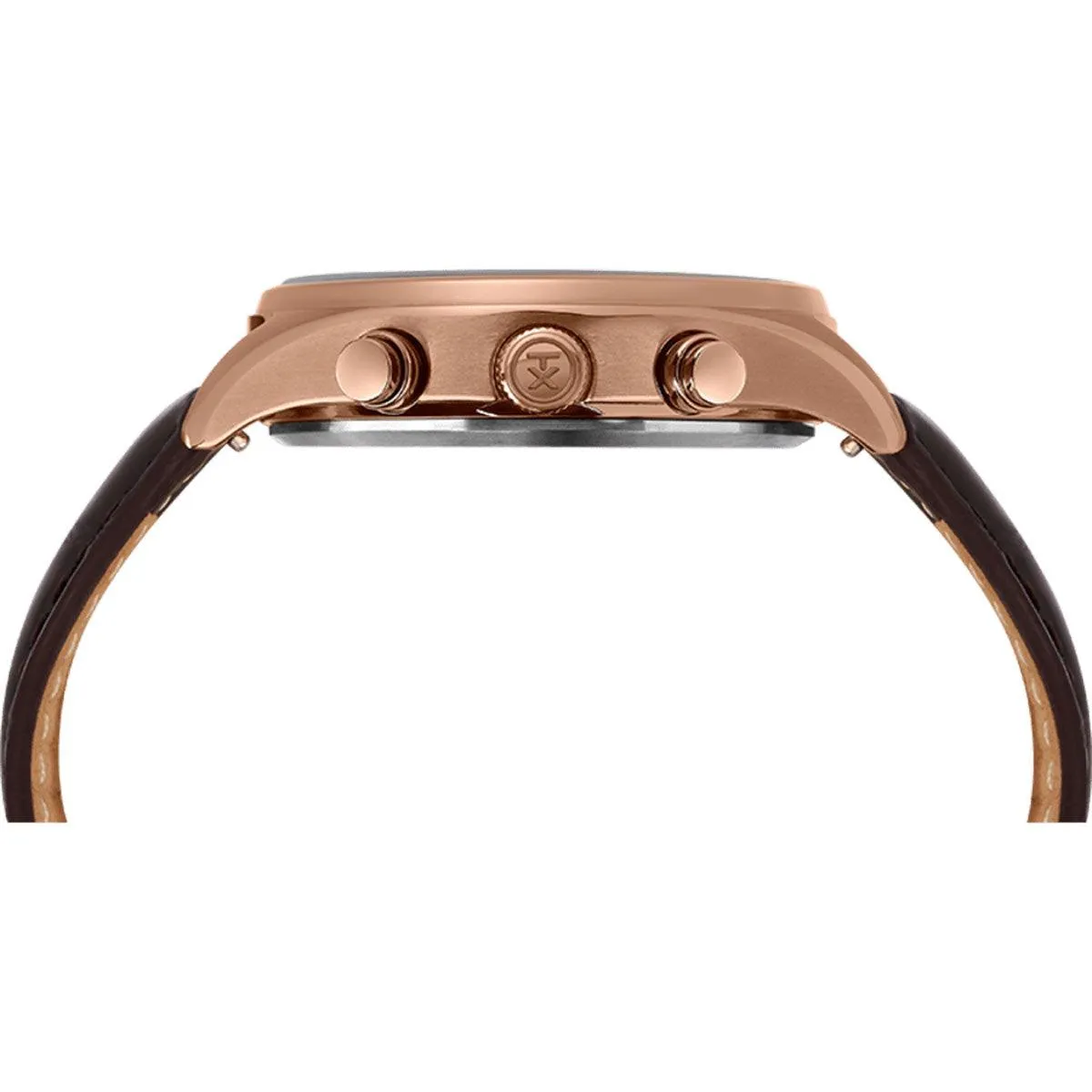 Timex Men's Quartz Watch - Waterbury Tan Dial Brown Leather Strap | TW2R88300