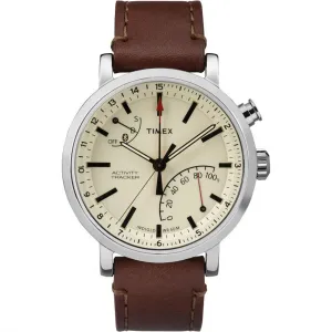 Timex Men's Smart Watch - Metropolitan  Quartz Brown Strap Bluetooth | TW2P92400
