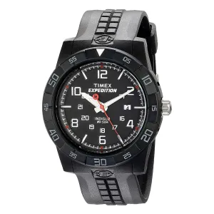 Timex Men's Strap Watch - Expedition Quartz Black Dial Black Resin | T49831JV