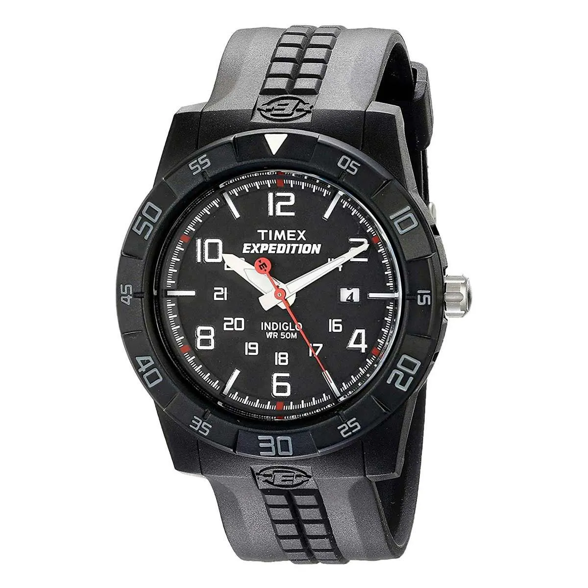 Timex Men's Strap Watch - Expedition Quartz Black Dial Black Resin | T49831JV